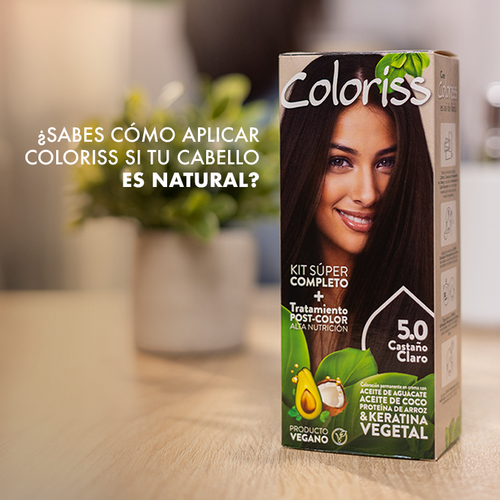 ¿Sabes cómo aplicar Coloriss si tu cabello es natural?