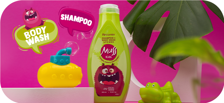 Descubre el Shampoo + Body Wash Lychee Muss Kids